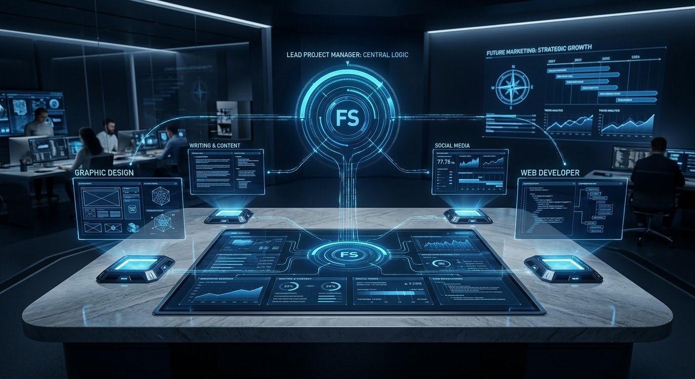 AI social media manager command center